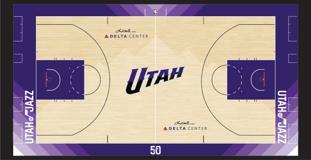 Utah jazz sale court design